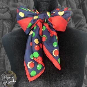 Multicolor Circle Olive Scarf